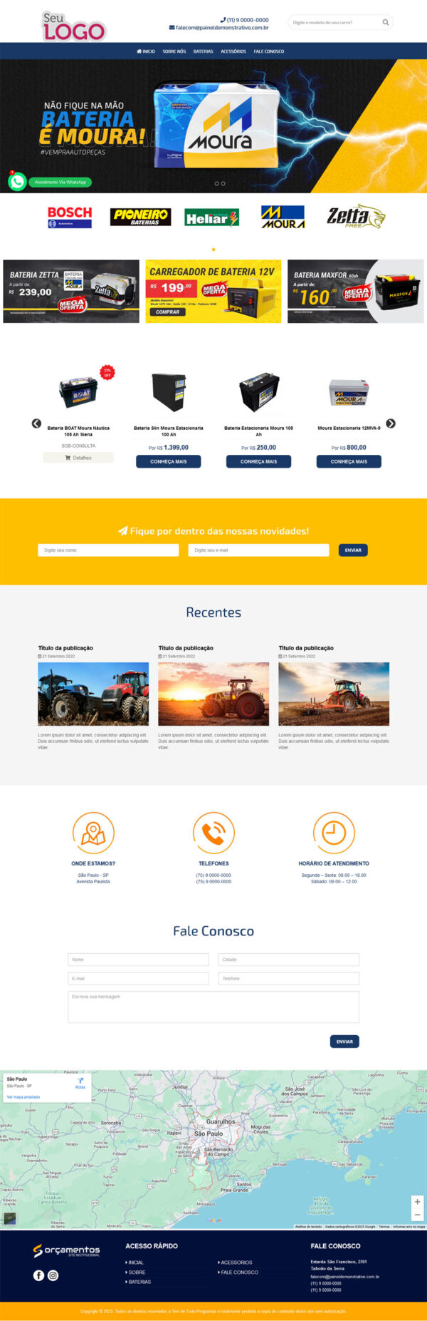 Web site Baterias Automotivas - Imagem 2